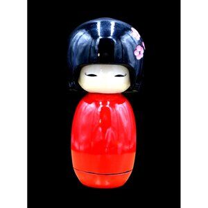 Vintage Japanese Kokeshi Bobble Head Doll. Carved, Hand Painted and Lacquered